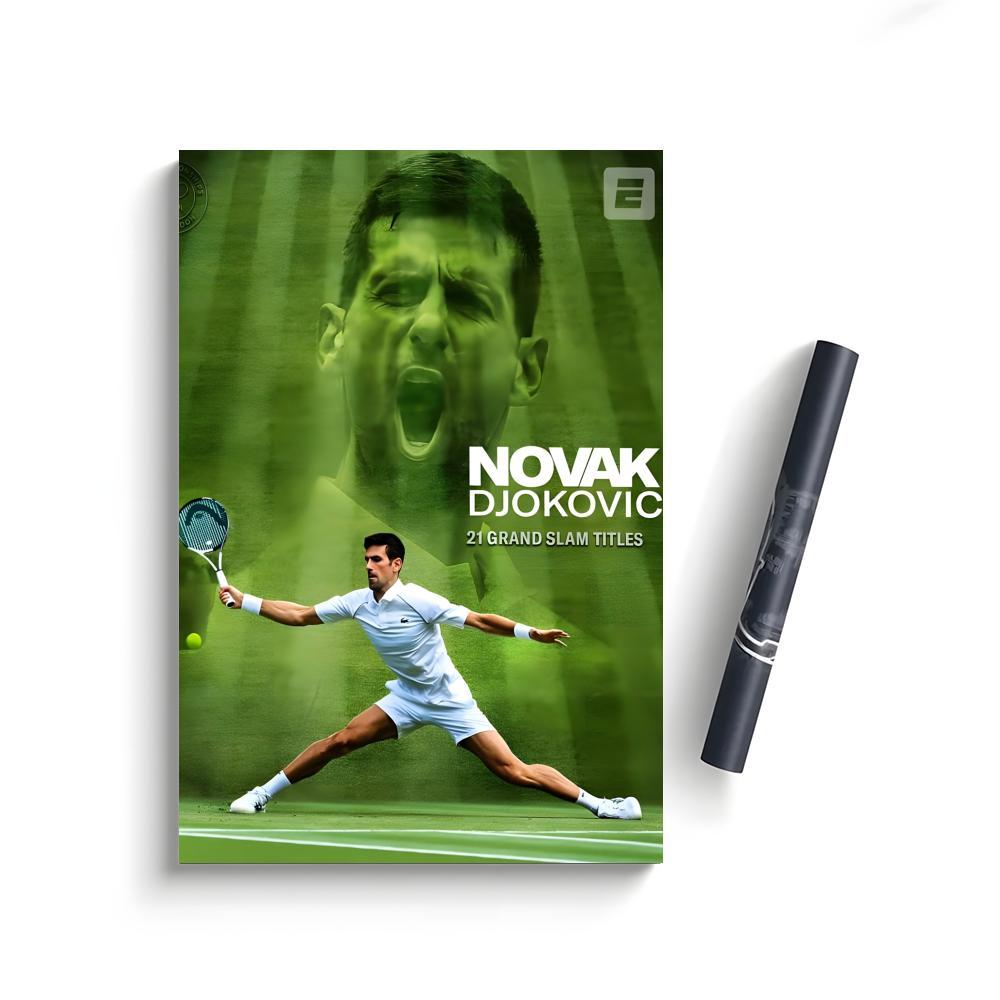 Novak Djokovic Poster Bedroom Home Decor Art Poster Perfect Gift for Family and Friends