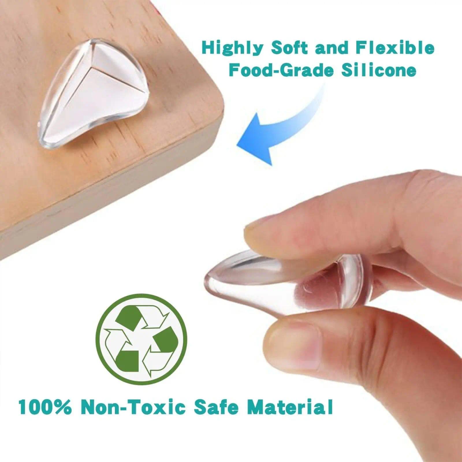 30pcs Furniture Edge&Corner Protection Guards, Summer Clear Anti-collision Corner Protector for Little and Adults,Table Crib Fireplace Safety Protection Corner Pads
