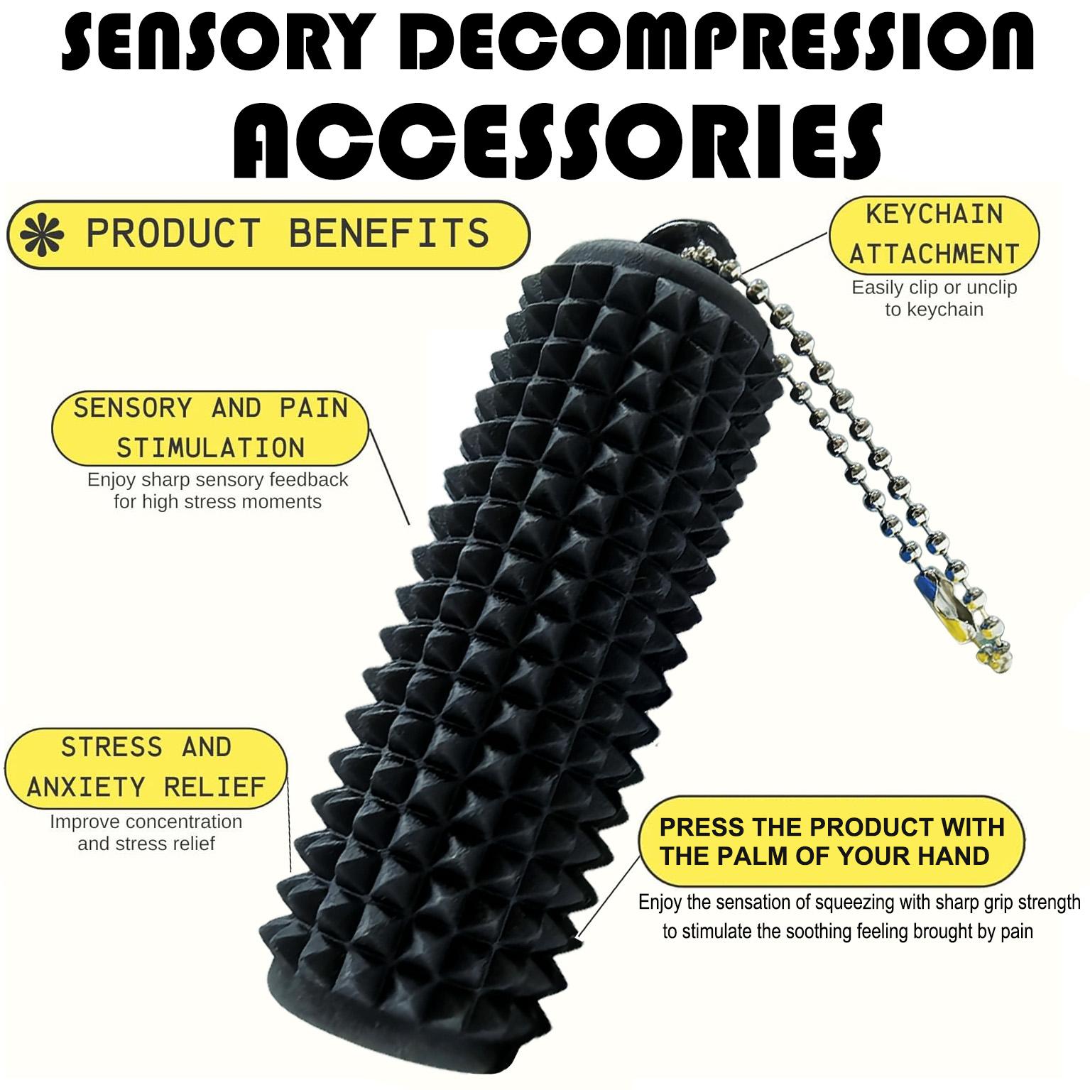 Little Ouchies Pain Relief Keychain, Soft Squishy Silicone, Decompression Squeeze, Stress Relief Fidget Toy for Adults, Anxiety Reducer Sensory Toy, Unique Gift Idea, Relaxation Stick