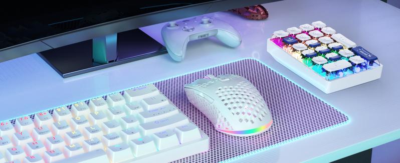 Solakaka SM600 Wireless Esports Gaming Mouse,Tri-Mode Connection 2.4G/BT5.0/USB Wired Mode Switching Gaming Mouse, Compatible with Bluetooth Connection Ergonomic Mouse, RGB Backlit PC Gaming Mouse, Office Desktop Laptop PC Accessories FallFreshness