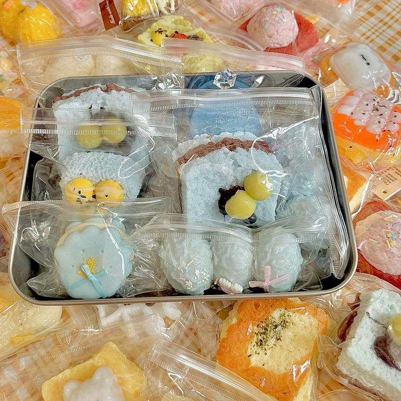 7-9 Pieces Squishy Toy Blind Box Viral Sensory Squishy Toy - Aesthetic & Satisfying Slow-Rise Putty with Mud-Like Feel | Cute Fidget Toy for Kids, Top Christmas Gift, Kawaii Squishies