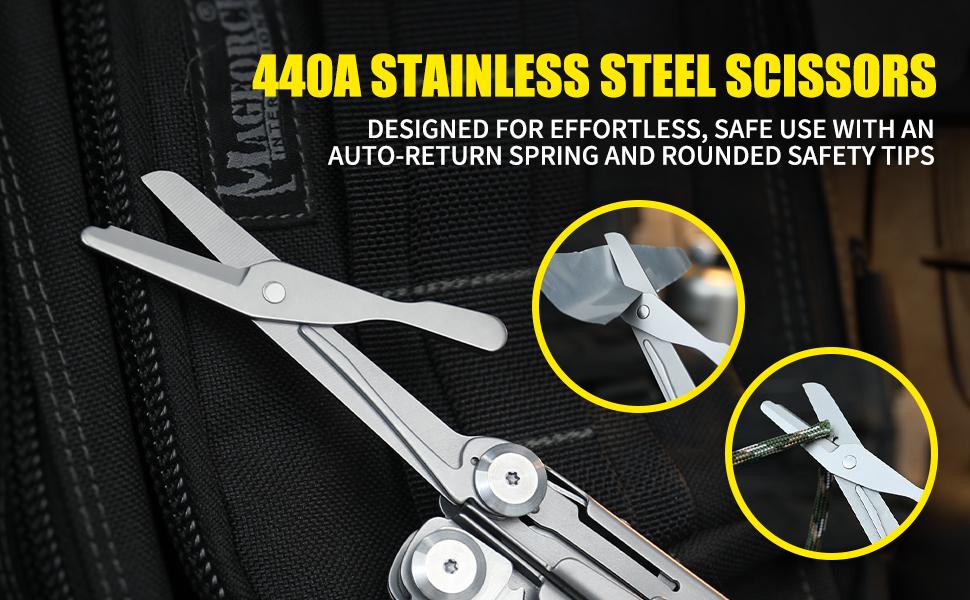 Xhandle MT-01 19-in-1 Multitool with Folding Pliers 440A Scissors Saw Screwdrivers Ruler Openers & Outdoor Camping Tool Compact Lightweight EDC