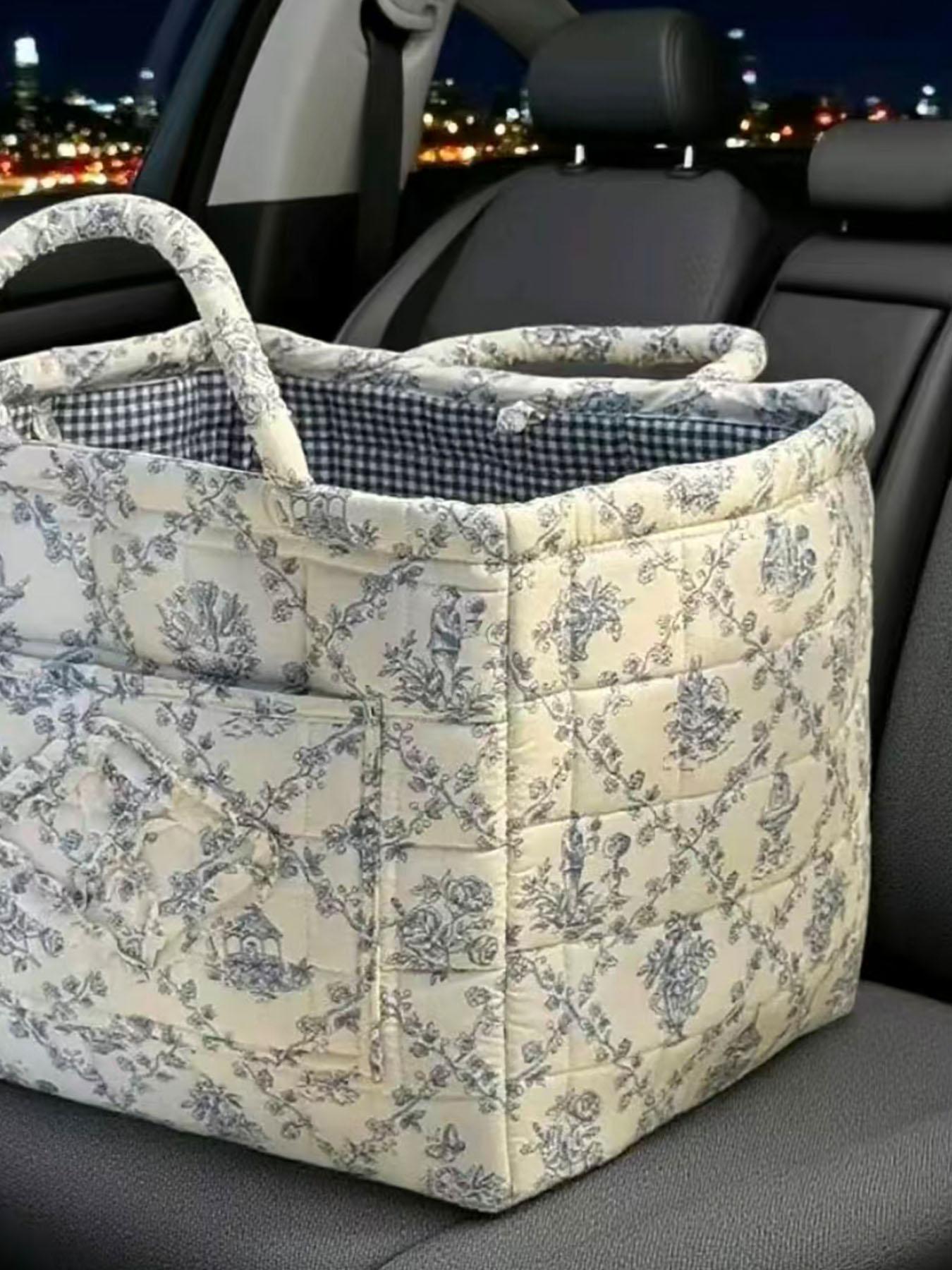 Elegant Home Storage Bag OrganizerMultipurpose Foldable Basket for Clutter Organization,Perfect for Living Room & Bedroom Use, Carrying Caddy, Portable Storage Basket