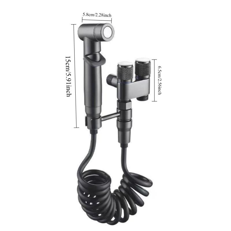 High-End Copper Shower Faucet, New Model Dual Control Water Spray, Powerful Sprayer for Bathroom, Durable Angle Valve Design