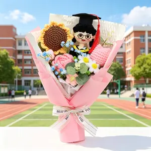 Elegant Graduation Gift Bouquet Flower, Perfect Home Decor Accessory, Ideal for Grad Photoshoots, Warm Friendship Present