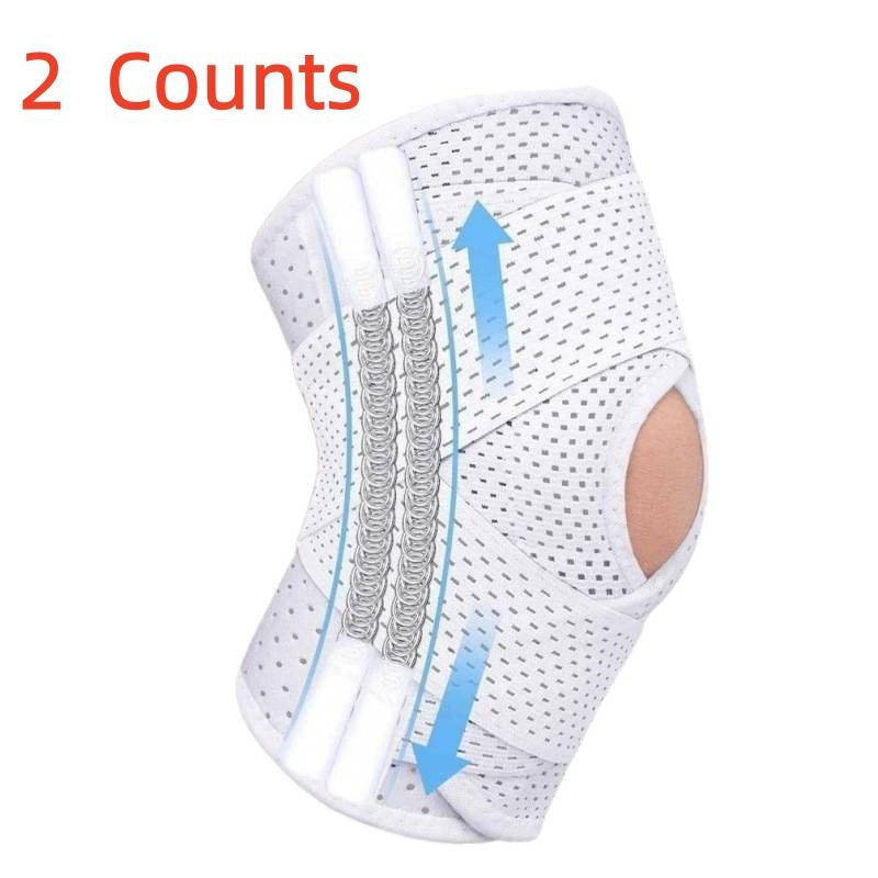 Knee Compression Support Brace, Knee Compression Wrap, Japan 8th Gen Meniscus Protector, Breathable & Adjustable with Side Stabilizers, All-Sport Protection for Basketball, Soccer, Hiking, Gym, Unisex Knee Fixation & Stability, Sports Knee Gear