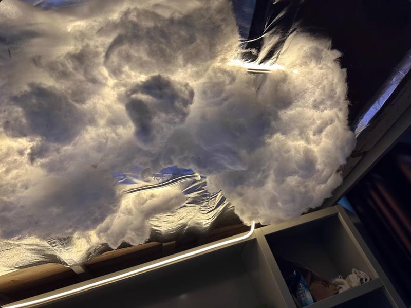 3D Thundercloud LED Light Cotton Lightning Cloud Colorful Atmosphere Night Light, DIY Creative Cloud Lights Gaming Room Garage Club Bar dj Party Light