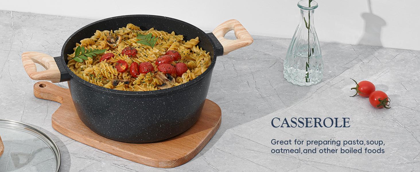 SODAY 12 Pcs Pots and Pans Set Non Stick Kitchen Cookware Sets Nonstick Induction Cookware Black Granite Cooking Set with Frying Pans, Saucepans, Silicone Shovel Spoon & Tongs (NO PFOS, PFOA) dealsforyoudays cookware SODAY 12 Pcs Pots and Pans Set Non Stick Kitchen Cookware Sets Nonstick Induction Cookware Black Granite Cooking Set with Frying Pans, Saucepans, Silicone Shovel Spoon & Tongs (NO PFOS, PFOA) dealsforyoudays cookware