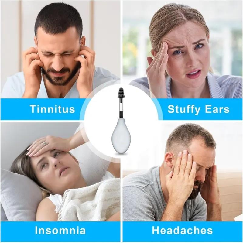 Ear Pressure Relief Suction Device, Instantly Relieves Migraines, Tinnitus, Travel Discomfort, Safe, Portable, Efficient Ear Wax Remover