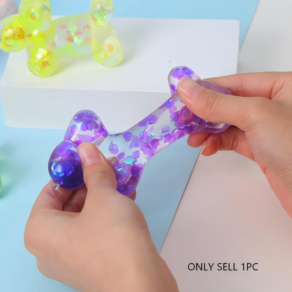 Glitter Balloon Dog Stress Relief Toy, Tpr Soft Gel, Slow Rebound, Perfect for Relaxation, Fun and Engaging Sensory Play