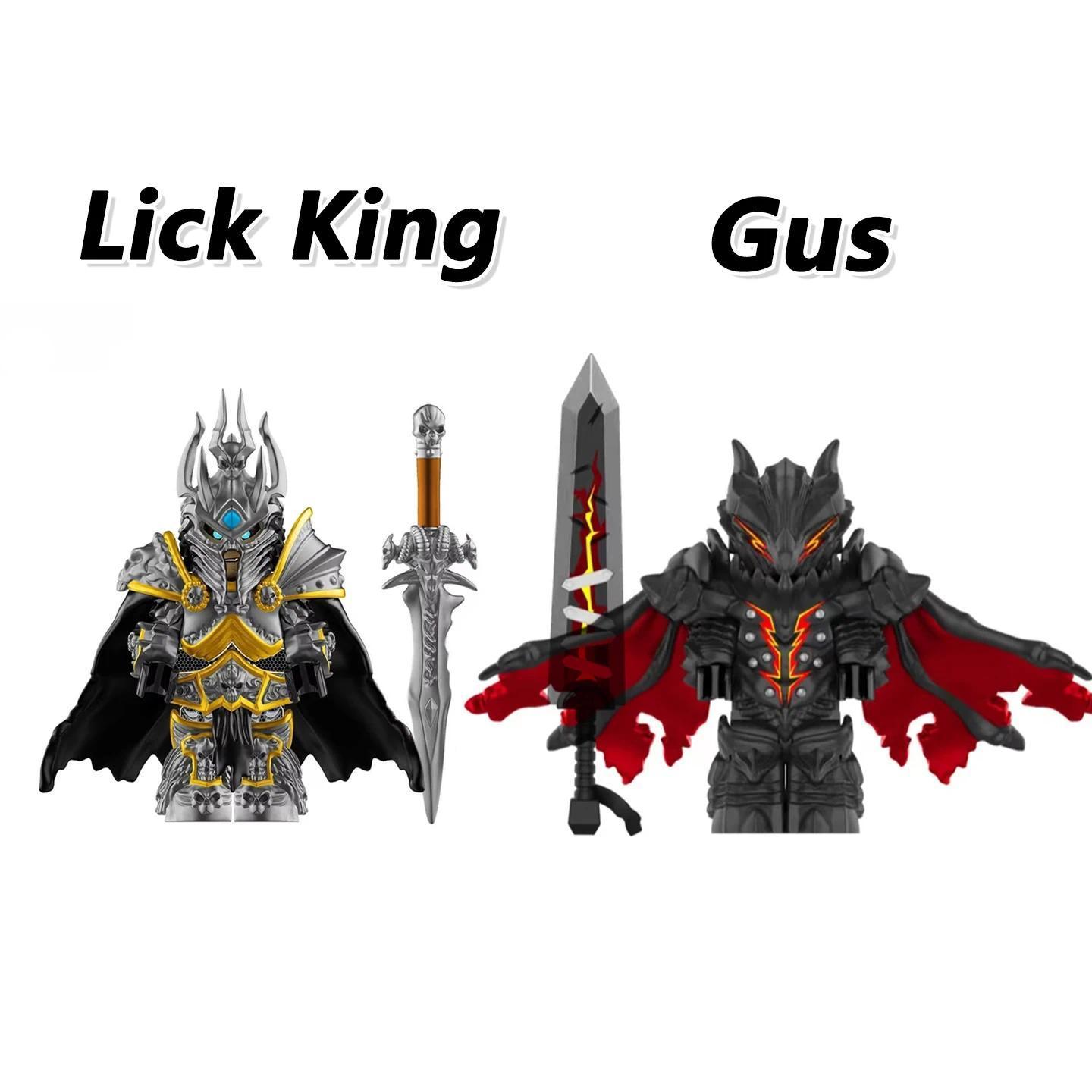 World Of Warcraft Wow Building Blocks Lich King Mini Action Figure Toys Berserk Guts Gus Building Block Figure Holiday gift