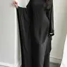 Women's Solid Color Loose-Fitting Batwing-Sleeve Long Dress, Casual Everyday Wear, Casual Daily Outfit, Womenswear, Minimalist Chic Summer Woven Fabric Dress, Perfect for Relaxed Outings