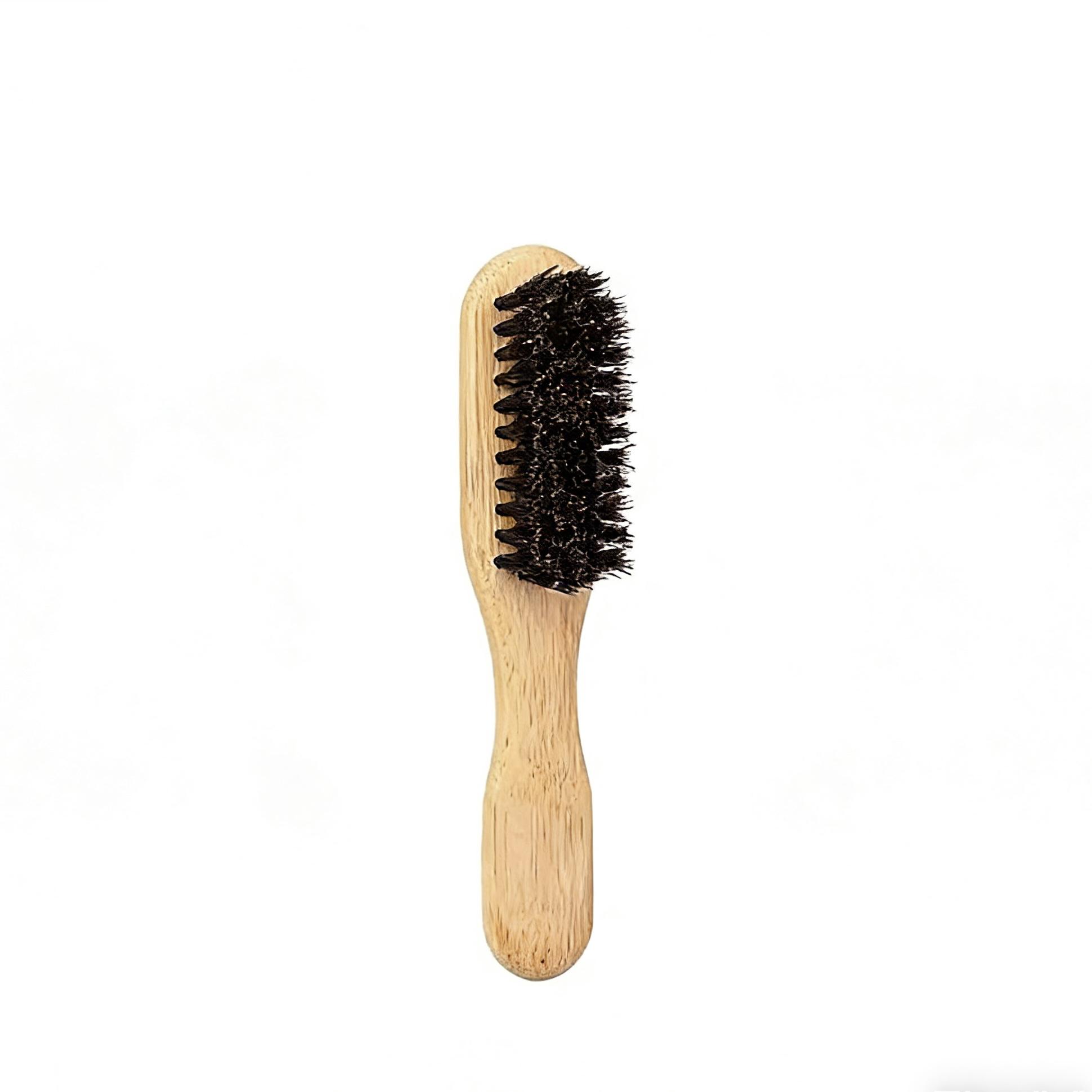 Bamboo Handle Hair Brush with Soft Bristles, Elegant Design for Styling, Smooths and Straightens Hair, Gentle Detangler, Unisex Use