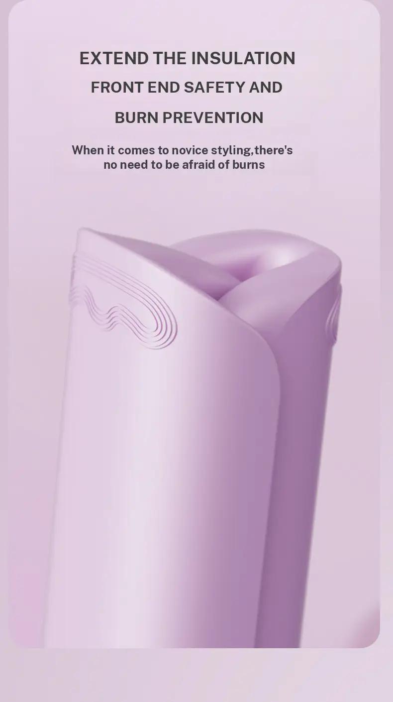 French Style 2025 New Upgrade 32MM French Wave Curling Iron 30W 3 Barrels Adjustable Temperatures Fast Heating 30 Seconds Auto Off Safety Lock Silicone Cover 1.6m Extension Cord for All Hair Types Beauty & Hair Styling Fashionable New Looks use dollar