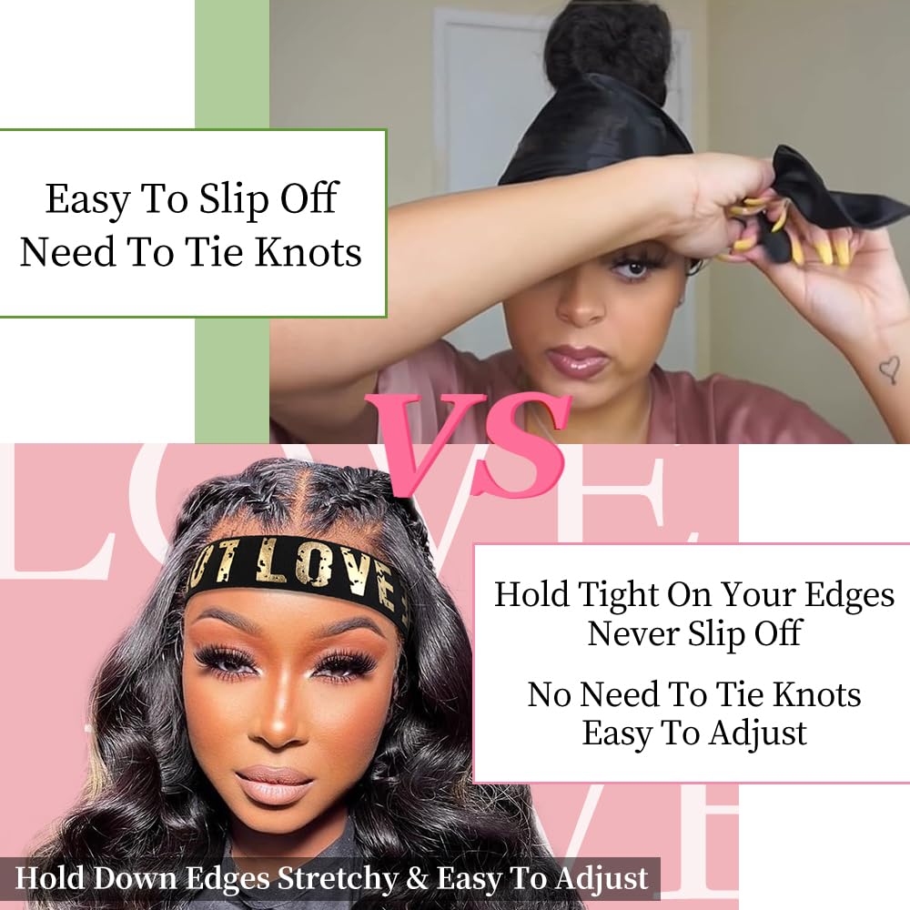 1pcs Wig Band For Melting Lace Band Elastic Bands For Wig Edge Lace Frontal Melt Adjustable Wrap To Lay Scarf Keeping Grip No Slip