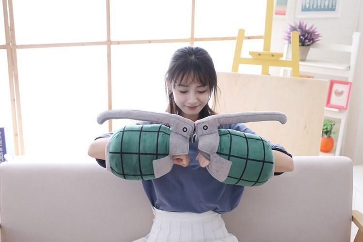 In Stock My Hero Academia Bakugo Katsuki Plush Toy Cosplay Gloves Cuff Arm Wrist Band Power Bracer Grenades Stuffed Toy For Kids