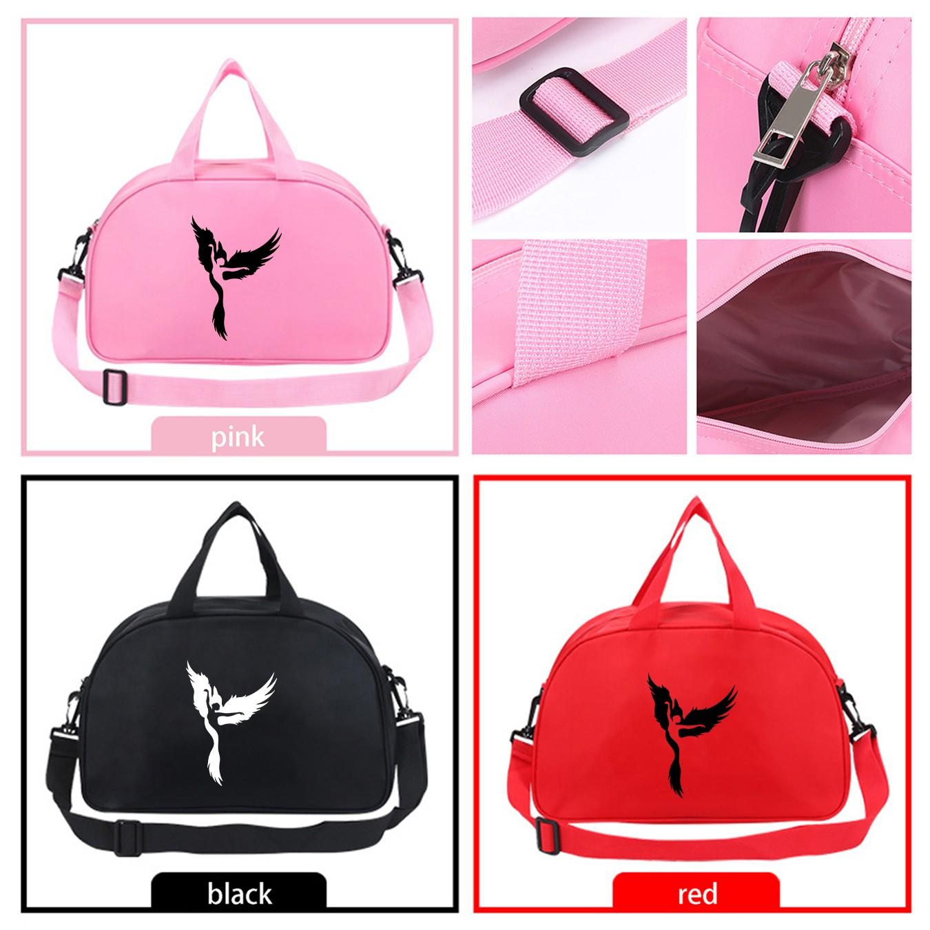 Multifunctional Dancer Wing Print Dance Bag, Unisex Lightweight Travel Backpack, Large Capacity Short Trip Bag, Ideal for Dance Competitions, Vacations, Gifts