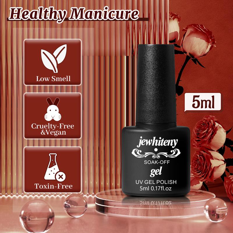 JEWHITENY 27 Colors Gel Polish Set Gel Nail Kit Soak Off Nail Gel Polish Set for Manicure Nail Art Salon/Home Starter Kit