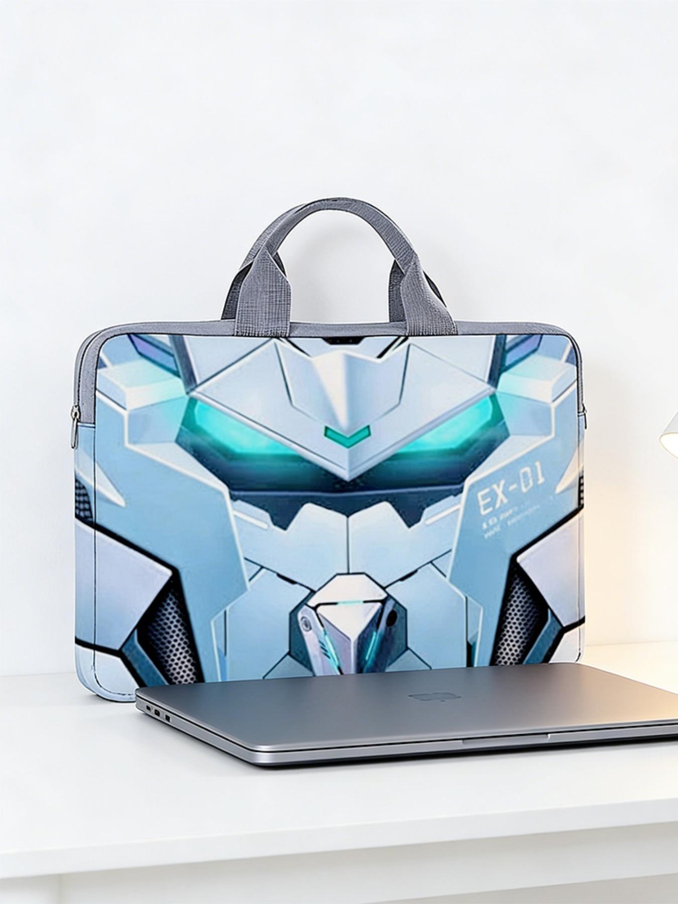 Cyberpunk Mechanical Laptop Bag, Large Capacity Ultra-Light Durable Design, 15 Inch Laptop Case for Travel and Daily Use