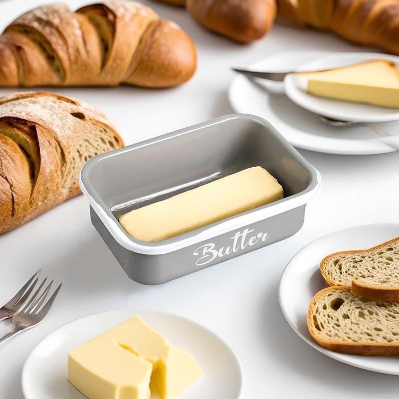 Luxury Large Butter Dish with Lid - Ceramic Countertop Keeper with Knife, High-Quality Silicone Sealing, And Easy-Clean Design - Perfect Kitchen Gift for Butter Lovers