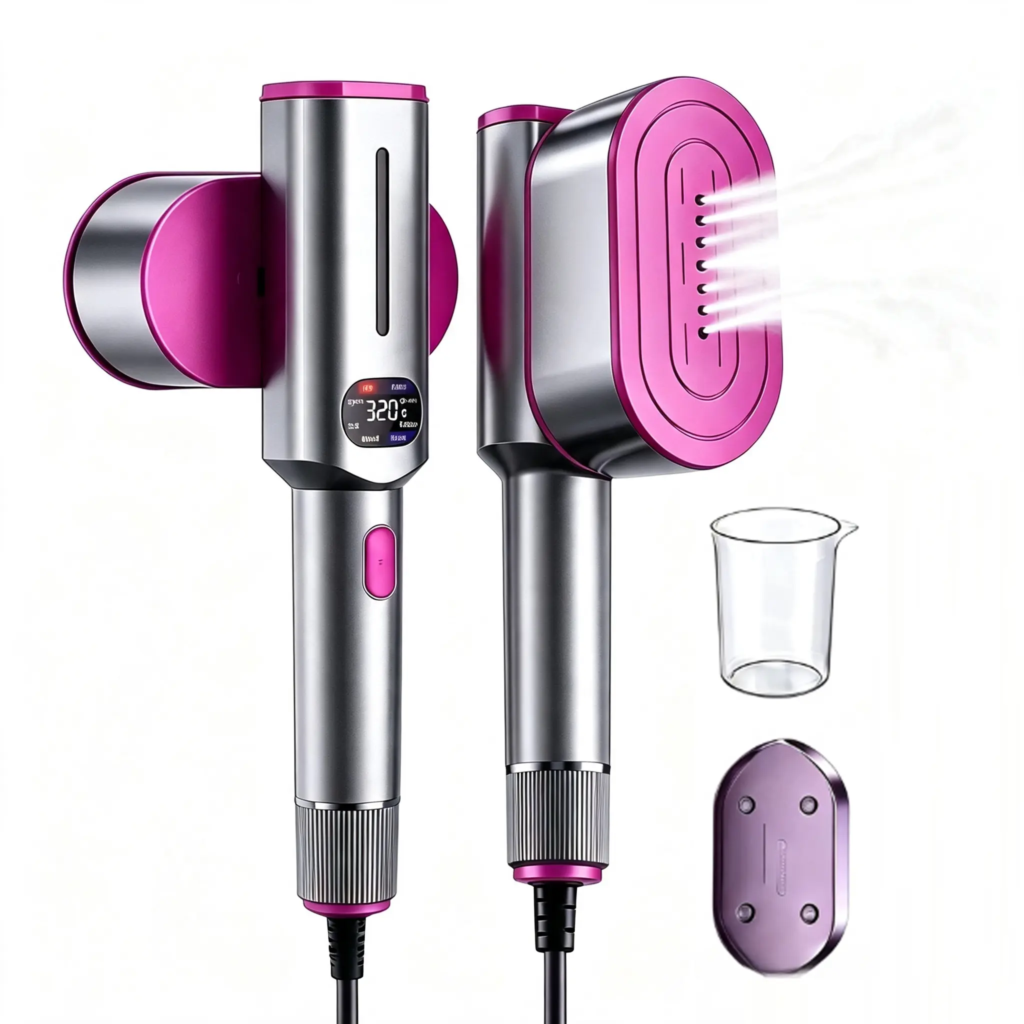 Garment Steamer for Clothes, Portable Travel Clothing Steamer Iron, Multi Mode with LED Display, 15s Fast Heating, 90° Swivel Handle, New Year Gift tiktokshopbacktoschool handheld garment wrinkle remover plancha portátil mini Rotatable Steam Handheld Iron