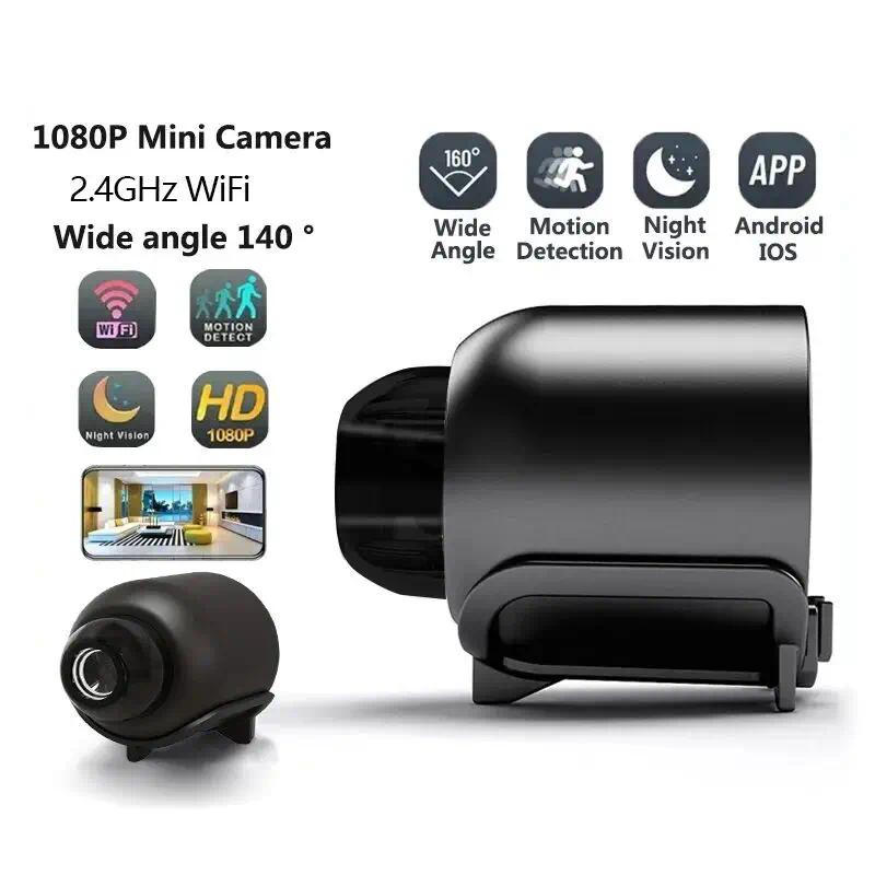 X5 Mini Spy Camera - 1080P HD WiFi Wireless Indoor CCTV Camera with Night Vision, Motion Sensor, Audio Recorder for Home Security