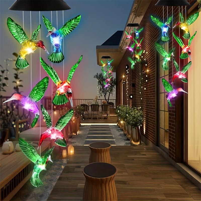 Solar Wind Chime Light ,with 6LED Green Hummingbird Crystal Decoration, Pendant Landscape Light, Light Sensor Control, No Remote Control, with 600mAh Nickel Battery, Suitable for Outdoor Garden, Patio, Sidewalk, Party Decoration and Holiday Gift Solar Wind Chime Light ,with 6LED Green Hummingbird Crystal Decoration, Pendant Landscape Light, Light Sensor Control, No Remote Control, with 600mAh Nickel Battery, Suitable for Outdoor Garden, Patio, Sidewalk, Party Decoration and Holiday Gift
