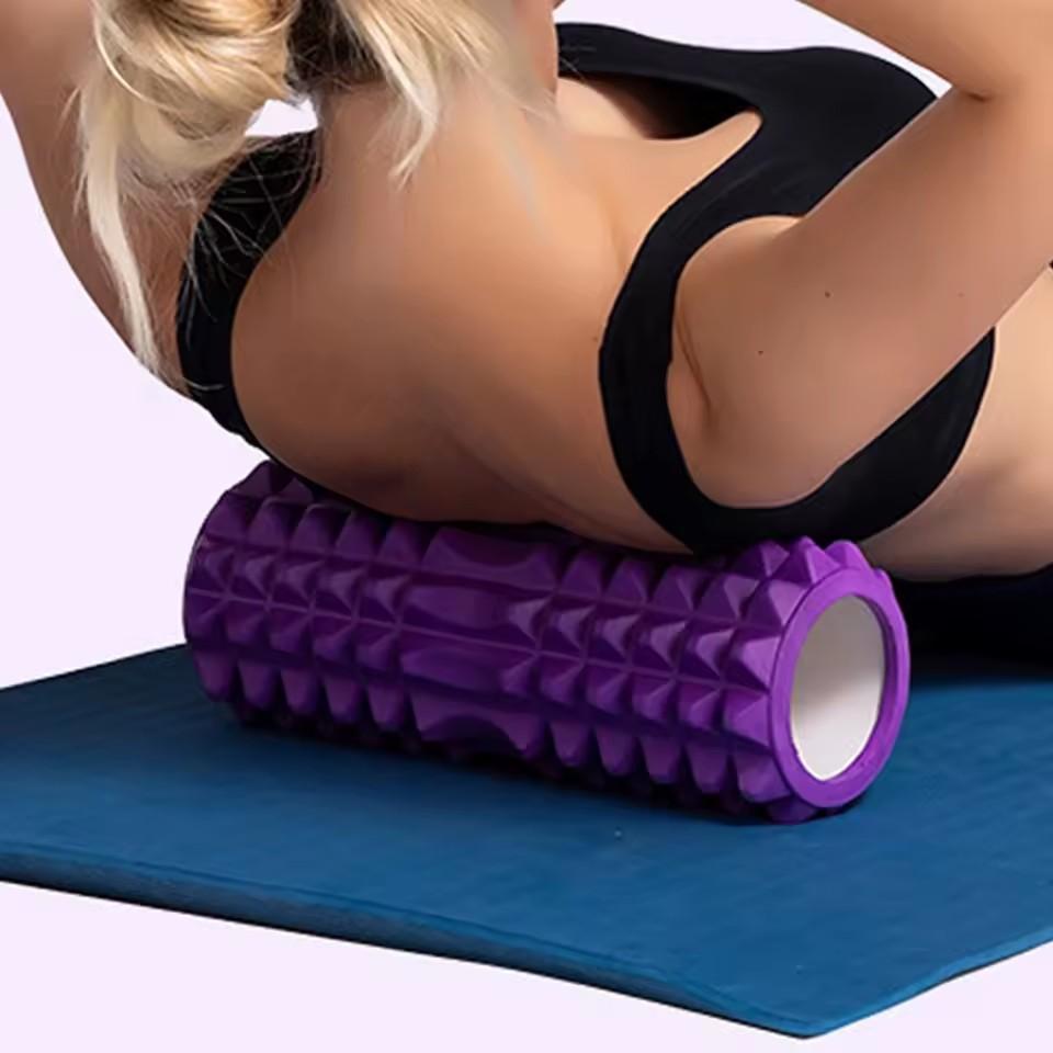 Foam roller - A muscle roller for deep back tissue massage to relieve back pain, a high-density back foam roller for relieving leg and arm back pain and muscle recovery