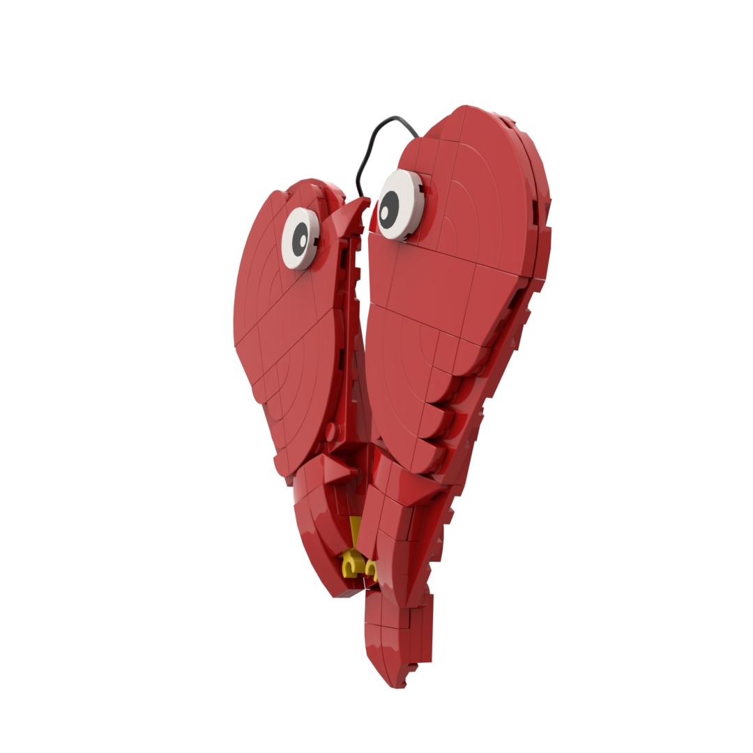 MOC 113PCS Pair of Red Birds Building Blocks Set, Durable ABS Plastic Bricks Toy, Love Couple Face to Face Meaning, Friendship Back to Back Meaning, DIY Easy Assemble Buildable Bird Figure Model, Desk Display Collectible Ornament