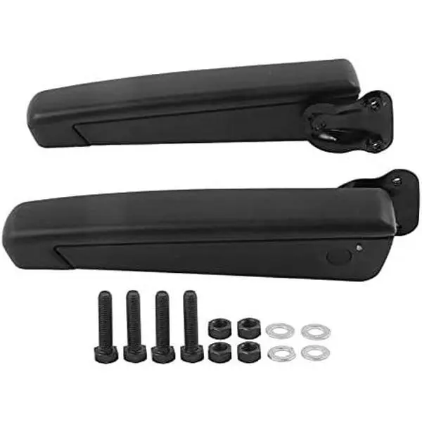 Adjustable  Armrest Pair for Automobiles , PU Sponge Black  Seat Armrest