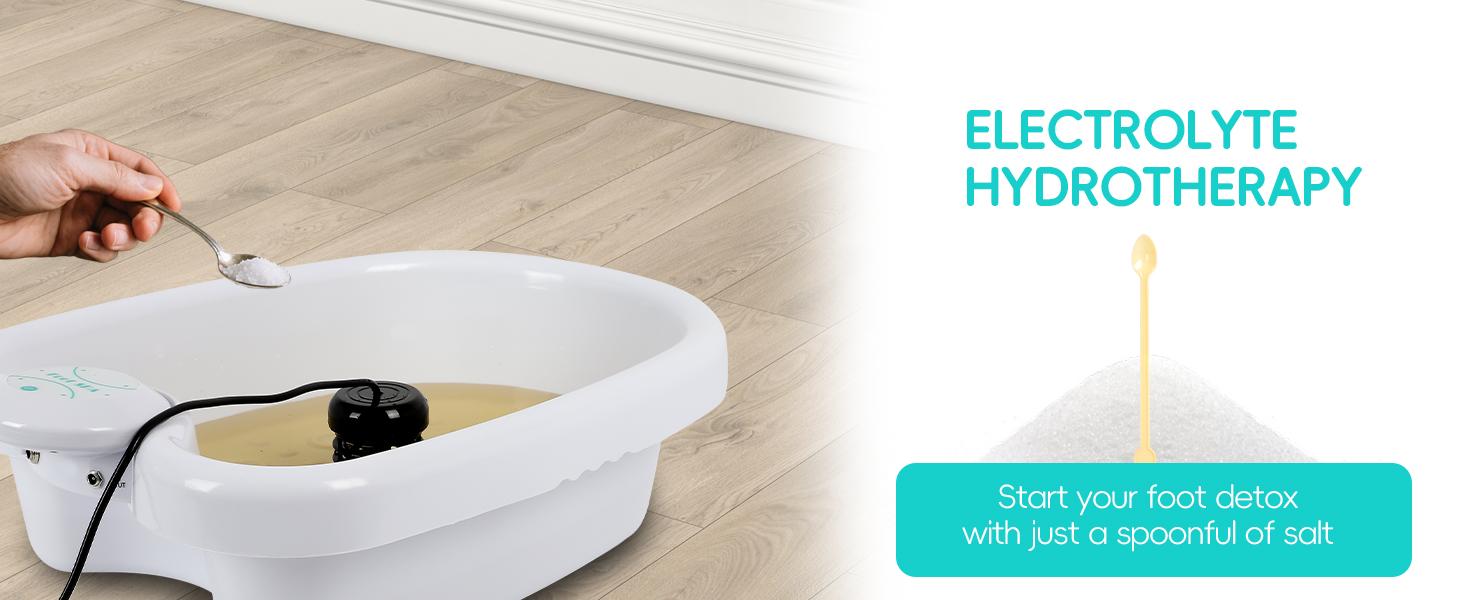 Ionic Foot Bath Detox Machine - Professional Foot Detox Spa,Home Portable Foot Detox Machine with 2 Arrays,50 Foot Soaking Bags,1 Small Spoon,Improve Sleep/Relieve Stress/Detox Cleanse Basin Container Bathroom footcallusremover Ionic Foot Bath Detox Machine - Professional Foot Detox Spa,Home Portable Foot Detox Machine with 2 Arrays,50 Foot Soaking Bags,1 Small Spoon,Improve Sleep/Relieve Stress/Detox Cleanse Basin Container Bathroom footcallusremover