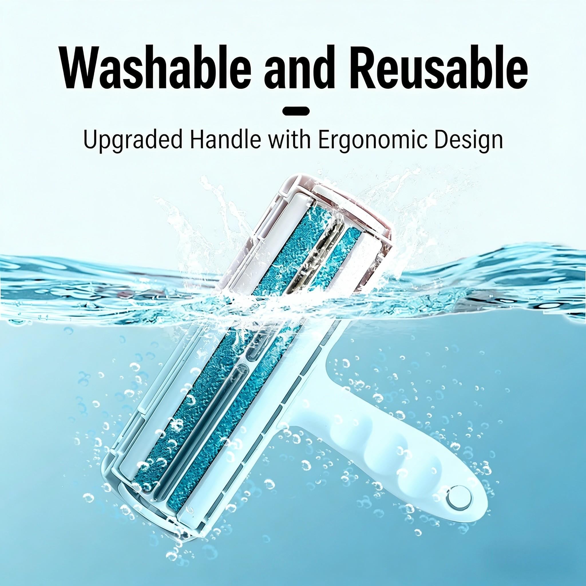 Chom Chom Roller Mini Pet Hair Remover, Reusable Fabric Cleaner for Clothes Sofa Car, Efficient Fur Removal Tool