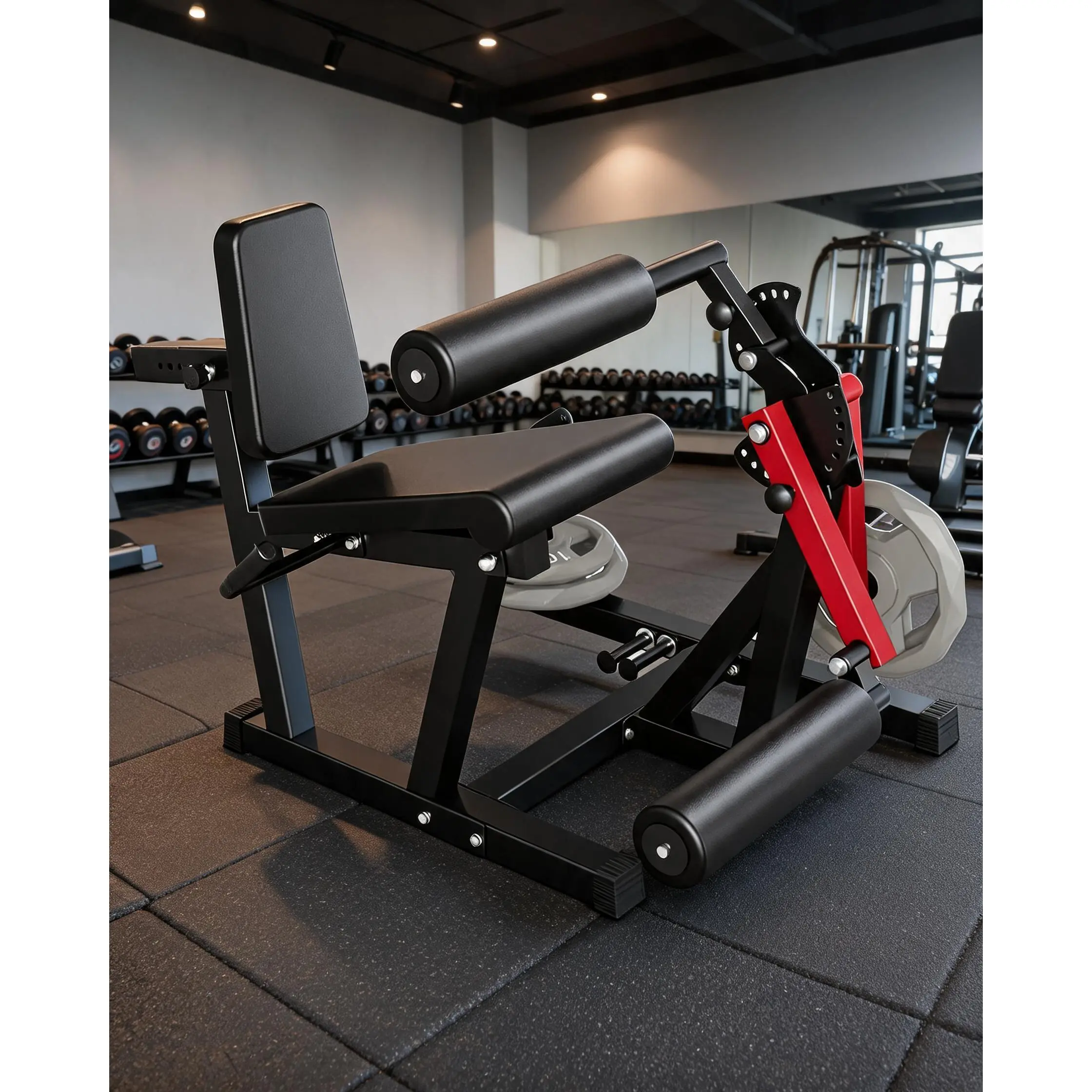 Leg Extension and Curl Machine - 700 LBS Capacity Leg Extension Curl Machine for Home Gym, Hamstring Curl, Hip Thrust & Calf Raise, Heavy-Duty Lower Body Workout Equipment
