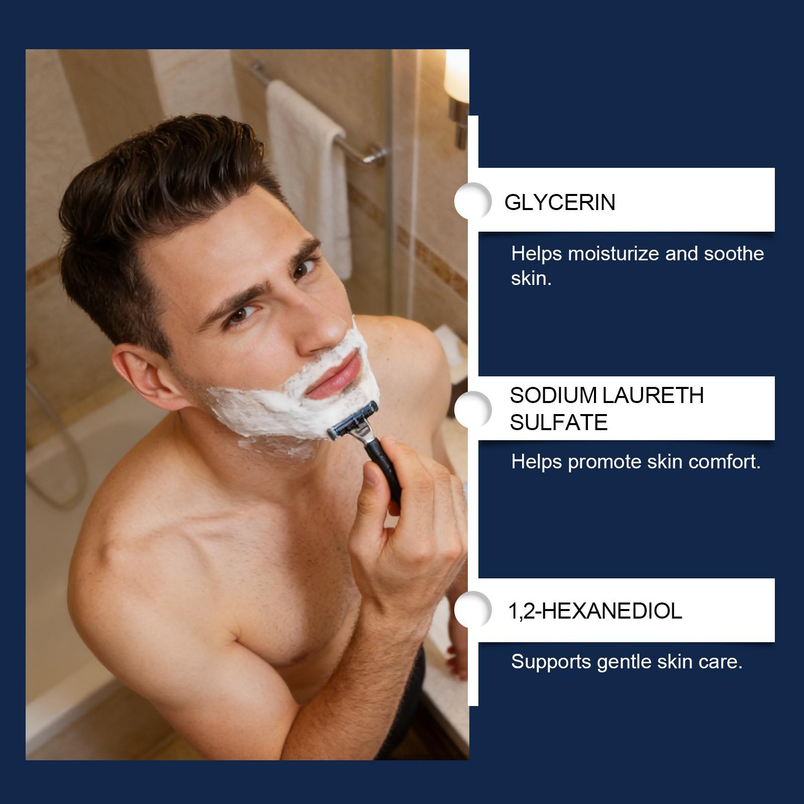 Men's Smooth Shaving Balm, Daily Use, Refreshing Non-Greasy Texture, Lightweight Care Balm, Ideal for Everyday Shaving Routine