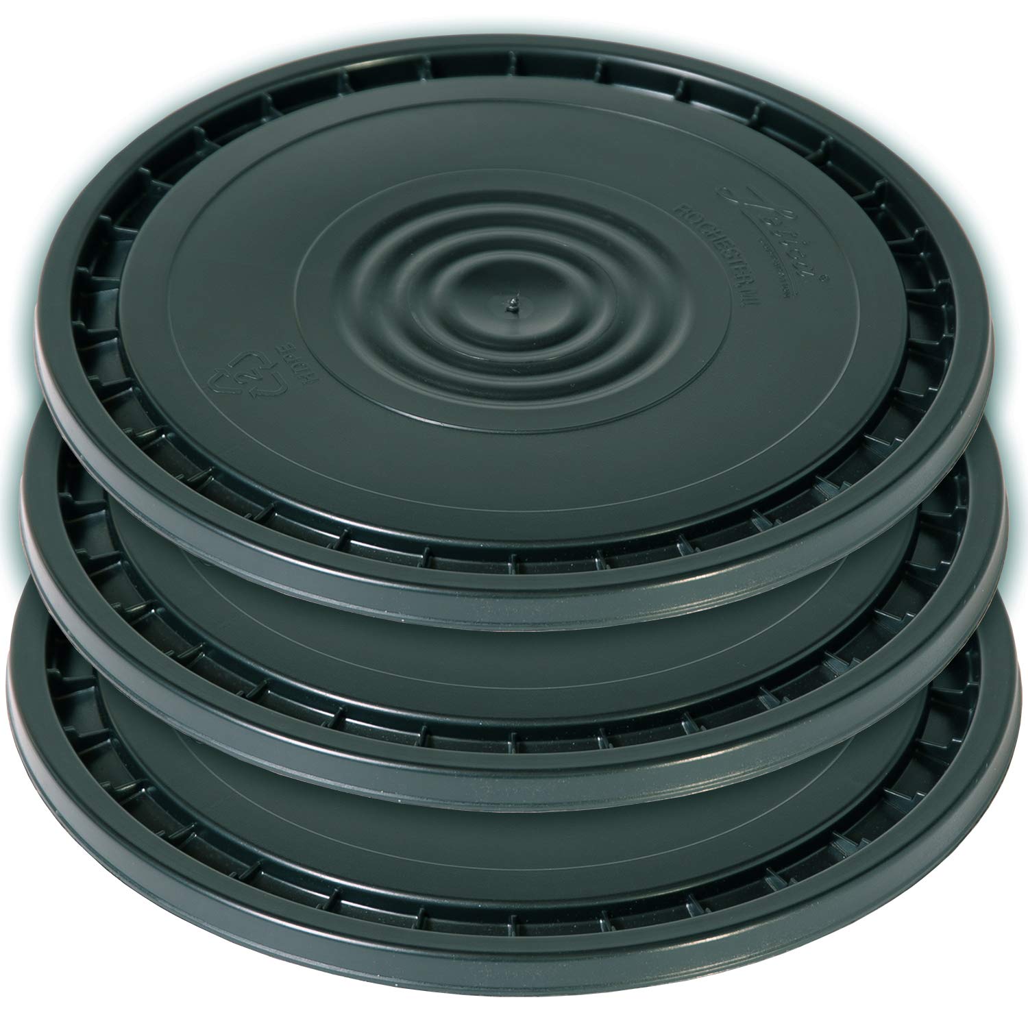 Easy Peel 3.5, 5, 6, and 7 Gallon Bucket Lid |  Grade | Gray (1 Pack)