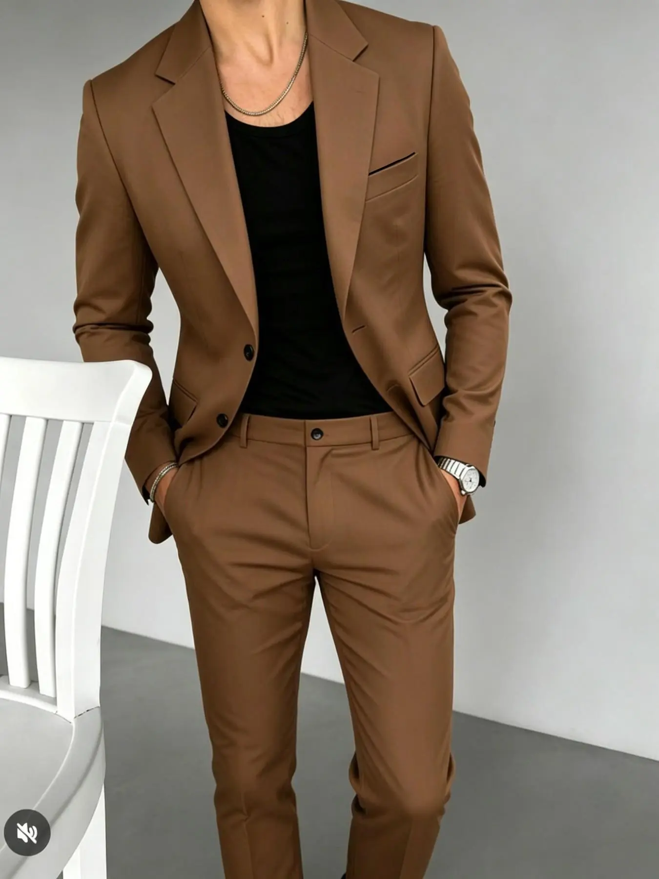 Men's Fashion Casual Slim-Fit Blazer Set, Multi-Color Options, Business Casual Suit, Party Wear Essential, No Matching Needed, Exquisite Suits, Business Suits Set
