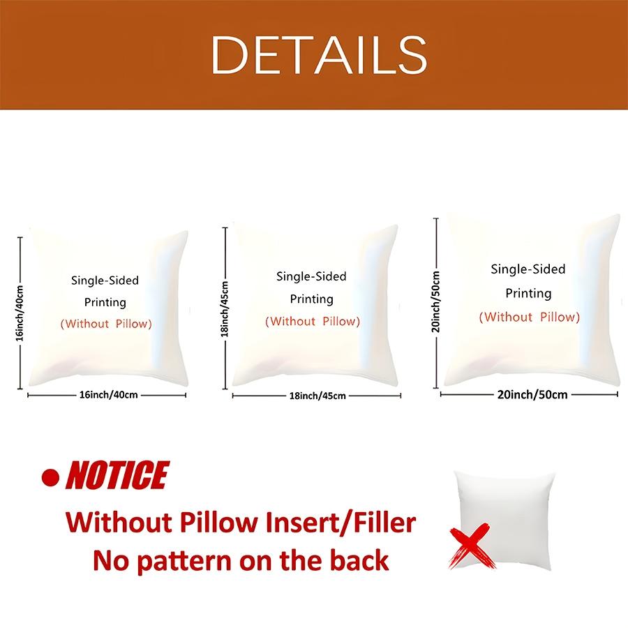 4pcs Soft Easter Throw Pillow Covers Set | Bunny & Egg Designs, Perfect for Sofa, Bed, Office Decor, Contemporary Style, Single-sided Printing, No Pillow Insert