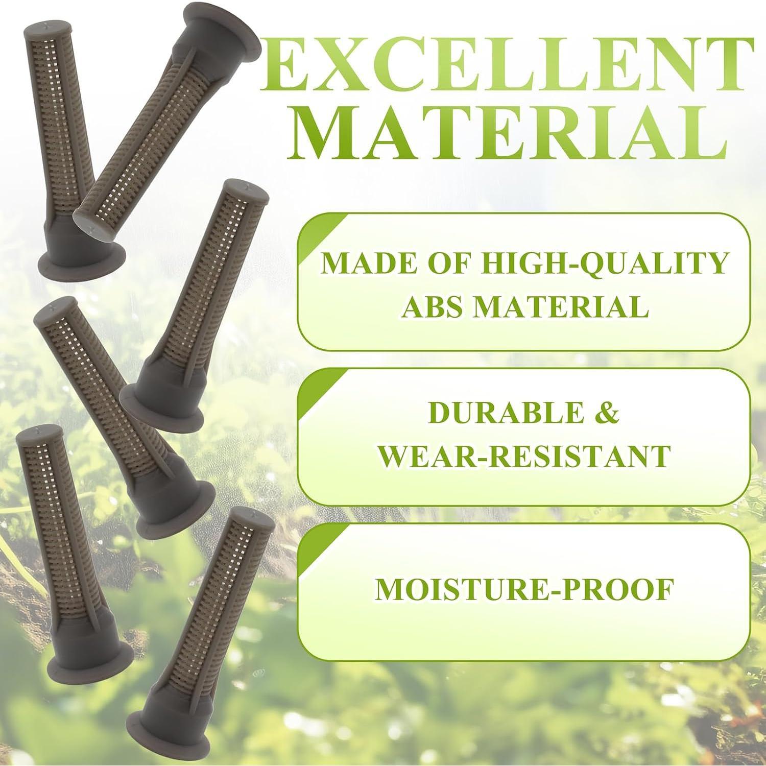 30 Pack  Sprinkler Nozzle Filters Variable Arc Nozzle  Pop Up Sprinkler Heads  Irrigation Filter Compatible with Hunter, RainBird Sprinklers   (Brown)