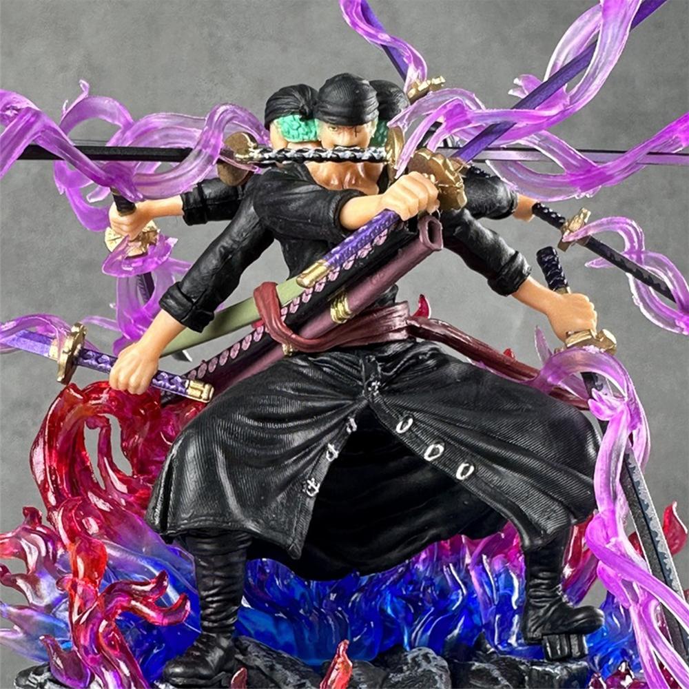 One Piece Roronoa Zoro Ashura Figure, 9-Sword Style Demon God Statue, Ultimate Gift for Otakus & Anime Lovers, Collectible Figurine