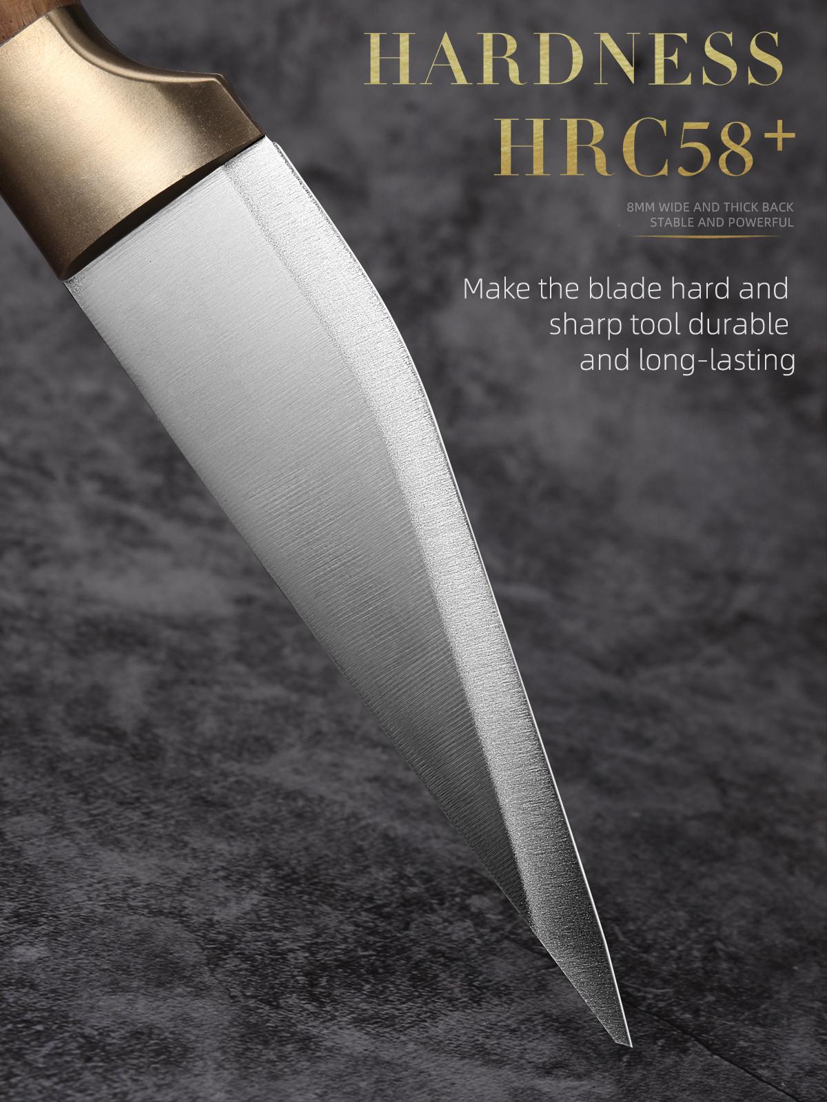 Stainless Steel Beef Specific Cutting Knife - Hand Forging Boning Knife for Professional Bone Cu  tting Precision Kitchenware