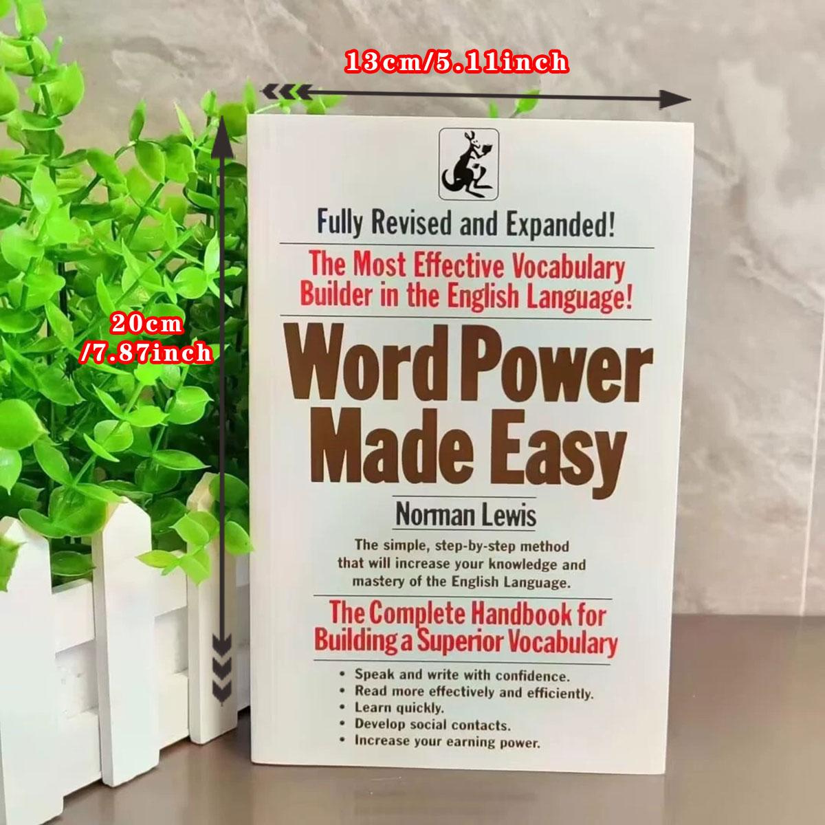 Word Power Made Easy, Original English Version, Essential Vocabulary Book, Enhance Your Language Skills, Perfect for Learners