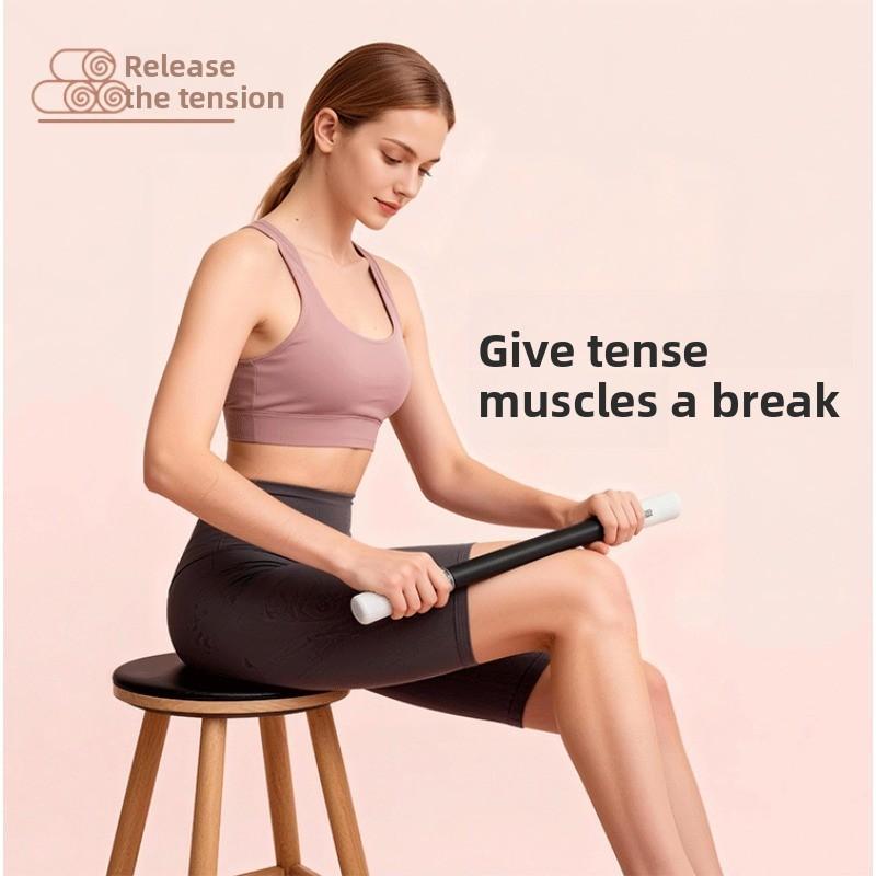 Muscle Massage Stick, Fascia Roller, Leg Massage Roller, Yoga Muscle Relaxation & Stretching Roller, Deep Tissue Massager for Slimming Legs