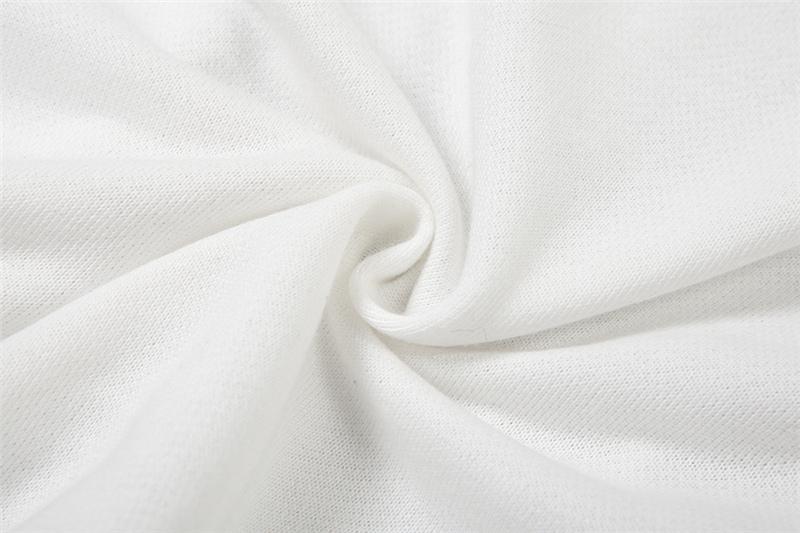 DOUCIU  Trendy Personality High Street Cool Hip-Hop Casual Streetwear Versatile Womenswear Women'S Letter Printing Cross-Shoulder Long Sleeves Short Crop-top T-Shirt