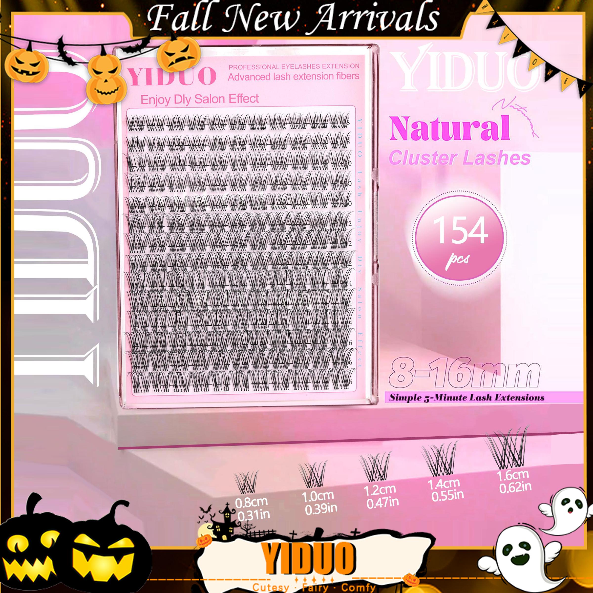 Natural Look Eyelash Extensions, 1 Box Individual DIY Cluster Lashes, Self-Application Curly False Eyelashes for Women & Girls, False Lash Clusters, Eye Makeup Cosmetic