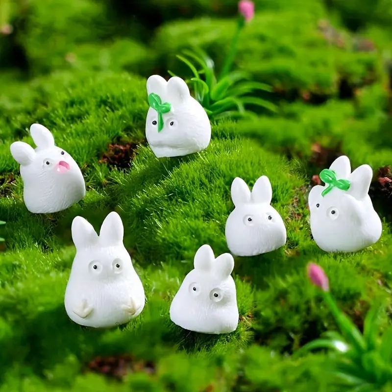6Pcs Creative Mini Glow‑in‑the‑Dark Elf Mini Beads, Tiny Figurines for Moss Jar & Plant Micro‑Landscape, Dollhouse DIY Decor Accessories, Car Desk Ornaments, Cute Small Gift