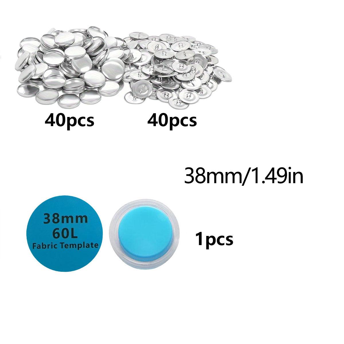 Button Sewing Kit Set with Tools, DIY Cloth Button Making, Handmade Craft Tool with Base, Includes Essential Sewing Accessories