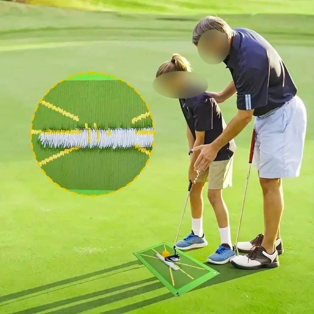 Golf Swing Training Mat, 1 Set Golf Trace Strike Pad, Golf Training Aid for Swing Detection, Golf Hitting Mat, Golf Training Aid for Indoor Outdoor Use, Golf Accessory