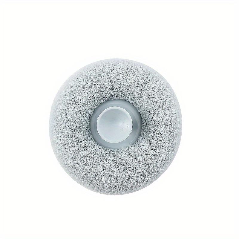 Luxury 5-Piece Massage Bath Sponge Ball Set with Suction Cup - Exfoliating Sponge Ball Shower Accessories for Soft Skin - Floral Design for Relaxing Bath