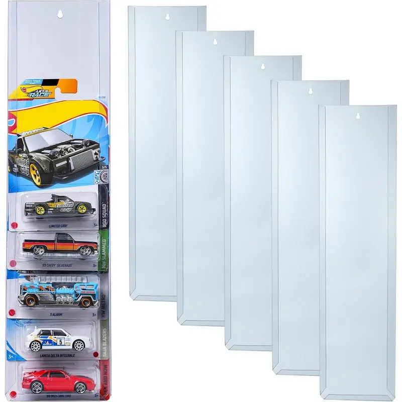 10 Pcs Diecast Display Case for Hot-Wheels Match-Box,Toy Car Storage Organizer,Compatible with Hot-Wheels Match-Box Packaged Cars,Packaged Cars Display Wall Mount (10psc)