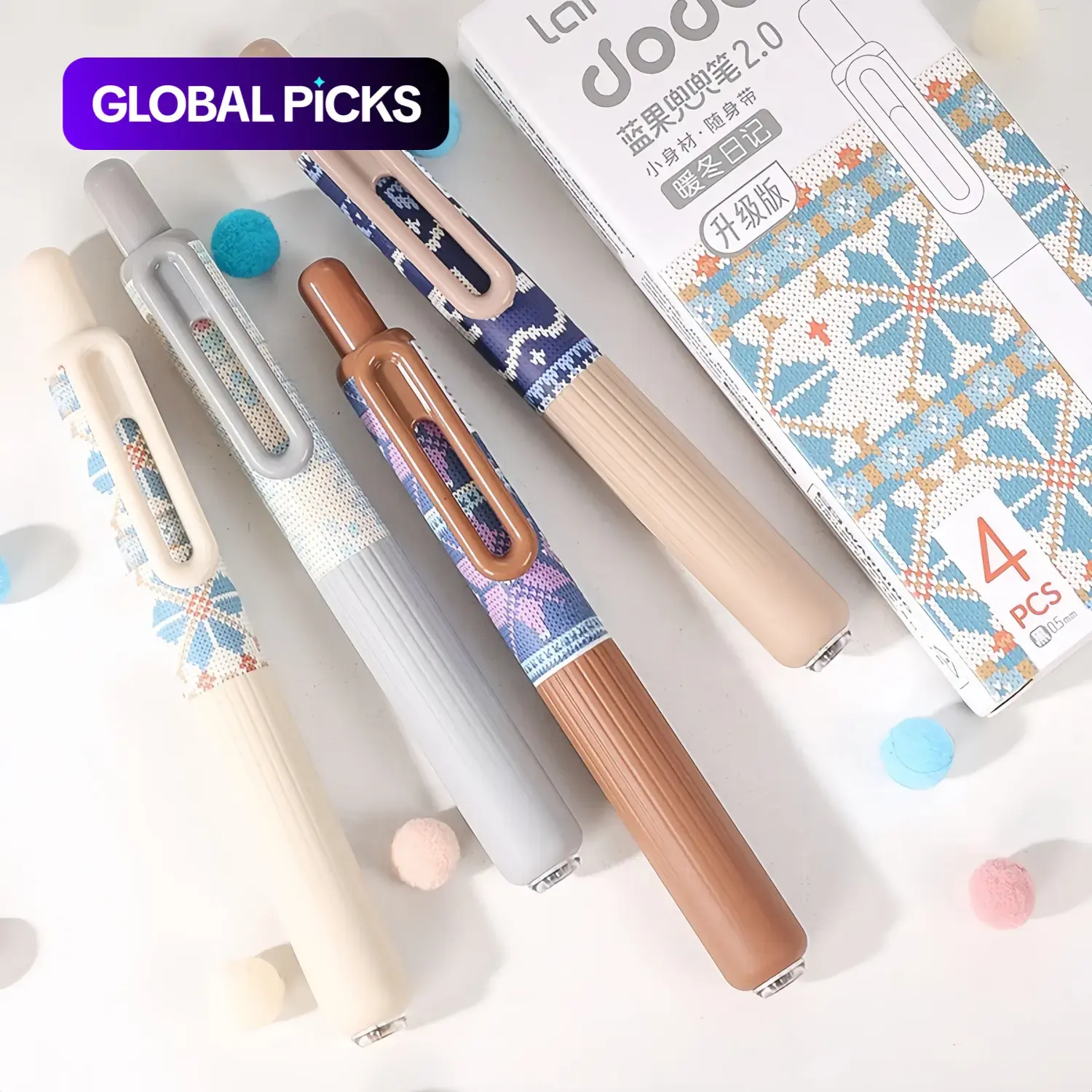 Retractable Ballpoint Pen, 6 Counts/set Colorful Smooth Writing Pen, Comfort Grip Fashionable Elegant Pen for School Office Examination, Retractable Ballpen